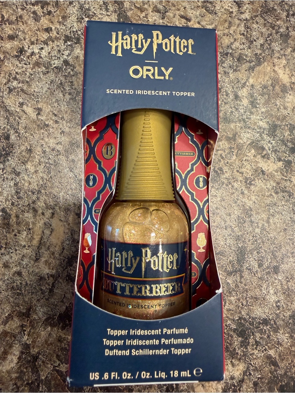 Orly Harry Potter Butterbeer Scented Iridescent Topper - Gold